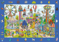 Trefl Spy Guy Vidámpark nyomozós képkereső puzzle - 100 darabos