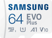 Samsung 64GB Evo Plus microSDXC UHS-I CL10 Memóriakártya + Adapter