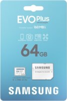 Samsung 64GB Evo Plus microSDXC UHS-I CL10 Memóriakártya + Adapter