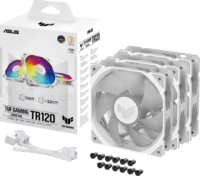 Asus TUF Gaming TR120 Reverse 120mm PWM ARGB Ventillátor - Fehér (3db/csomag)