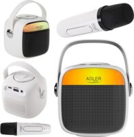 Adler AD 1199W Karaoke Bluetooth Hangszóró - Fehér