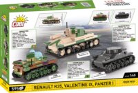 Cobi: Renault R35 - Valentine IX - Panzer I Tankok Építőjáték