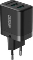 Joyroom JR-TCN01 2xUSB Hálózati Töltő Adapter 12W - Fekete