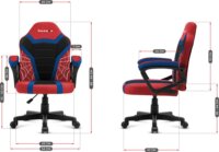 Huzaro Ranger 1.0 Gyerek Gamer szék - Piros/Kék/Fekete