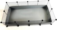 C&C 4x2 Moduláris ezüst rágcsáló ketrec (145 x 75 x 37 cm)