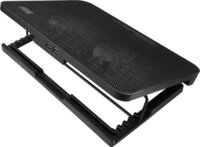 Savio COS-02 17,3" Laptop hűtőpad - Fekete