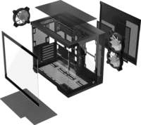 Modecom Volcano Panorama Apex 3F ARGB - Fekete