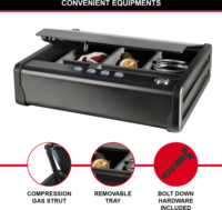 Master Lock MLD08E Mini Hordozható Széf - Fekete