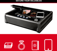 Master Lock MLD08E Mini Hordozható Széf - Fekete