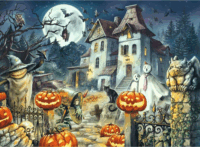 Ravensburger Halloween Ház Gyerek Puzzle - 300 darabos