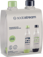 SodaStream BO Fuse Duo Szénsavasító palack 1l Zöld/Kék Mintás - 2db/csomag