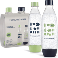 SodaStream BO Fuse Duo Szénsavasító palack 1l Zöld/Kék Mintás - 2db/csomag