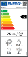 Electrolux EES48401L Beépíthető mosogatógép 14 teríték