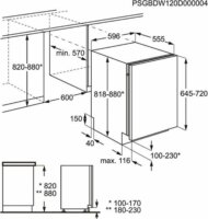 Electrolux EEA27200L Beépíthető mosogatógép 13 teríték