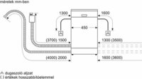 Bosch SPI6YMS14E Serie 6 Félig beépíthető mosogatógép, 45cm, 10 teríték