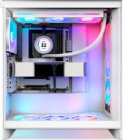 NZXT H7 Flow 2024 RGB Midi torony számítógépház - Fehér