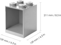 LEGO 41171740 Room Copenhagen Asztali / Fali tároló polc - Szürke