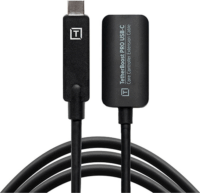 Tether Tools TetherBoost Pro USB-C apa - USB-C anya 3.1 Aktív Hosszabbító Kábel - Fekete (5m)