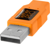 Tether Tools TetherPro USB-A apa - USB-A anya 2.0 Aktív Hosszabbító Kábel - Narancssárga (5m)