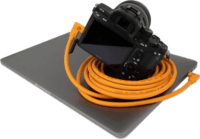 Tether Tools TetherPro USB-C apa - USB-C apa 90° 2.0 Adat és töltő kábel - Narancssárga (4.6m)