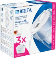 Brita Marella XL Maxtra Pro Vízszűrő Kancsó 3.5L fehér + 3db Maxtra Pro szűrőbetét