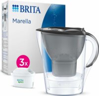 Brita Marella Maxtra Pro Vízszűrő Kancsó 2,4L szürke + 3db Maxtra Pro szűrőbetét