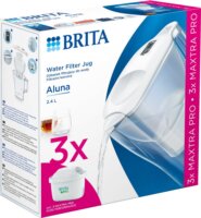 Brita Aluna Maxtra Pro Vízszűrő Kancsó 2,4L fehér + 3db Maxtra Pro szűrőbetét