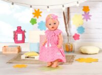 ZAPF Creation BABY born - Trend virágos ruha Pink baba kiegészítő