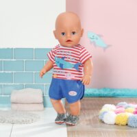 ZAPF Creation BABY born - Kék hálóruha és papucs babakiegészítő