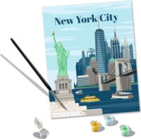 Ravensburger 23686 - CreArt Színes New York Város Számfestő Készlet