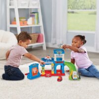 VTech Tut Tut Baby Flitzer - Hang és Fény effektekkel Rendőrállomás készlet (német nyelvű)