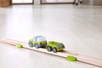 HABA 306687 - Terepjáró Utánfutóval Fa autópálya kiegészítő jármű