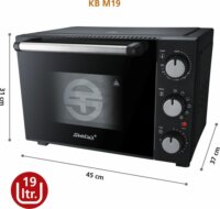 Steba KB M19 Légkeveréses Mini Sütő 19L - Fekete