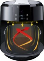 Steba HF 5000 XL Air Fryer forrólevegős fritőz 5,2L 1800 Watt - Fekete