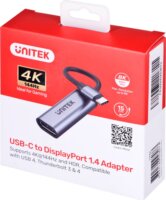 Unitek V1415A USB-C apa - DisplayPort 1.4 anya Adapter