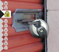 Master Lock M40EURDCC SL 8 biztonsági lakat - Szürke