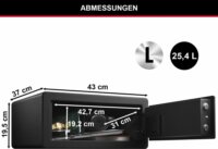 Master Lock LX110BEURHRO Biometrikus Ujjlenyomat biztonsági bútorszéf