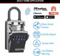 Master Lock 5440EURD Számzáras Bluetooth Okos Kulcsszéf rögzítő füllel