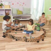 VTech 80-563304 Car-Board Racers Dino-Kaland Kreatív papír Autópálya Készlet