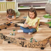 VTech 80-563304 Car-Board Racers Dino-Kaland Kreatív papír Autópálya Készlet