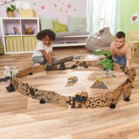 VTech 80-563304 Car-Board Racers Dino-Kaland Kreatív papír Autópálya Készlet