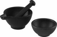 Zassenhaus 76073 Öntöttvas mozsár készlet 3 darabos 6 x 10 cm - Fekete