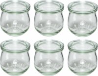 WECK 109111 Tulipán formájú üveg tároló 6 darabos készlet 370ml
