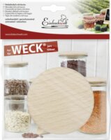 WECK 121454 Bükkfa fedél Üveg Edényhez 8cm