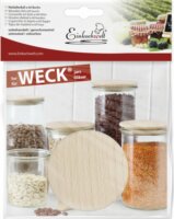 WECK 121461 Bükkfa fedél Üveg Edényhez 6cm