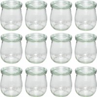 WECK 121298 Tulipán formájú üveg tároló 12 darabos készlet 220ml