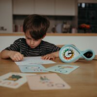 Kidywolf KIDYALARM Analóg és digitális ébresztőóra gyerekeknek - Türkiz