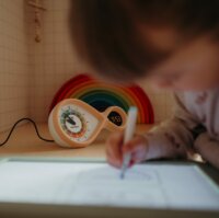 Kidywolf KIDYALARM Analóg és digitális ébresztőóra gyerekeknek - Rosa