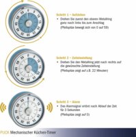 TFA 38.1028.20 Analóg konyhai időzítő - Türkiz