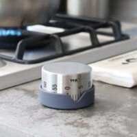 TFA 38.1027.10 Rozsdamentes Acél Konyhai időzítő - Szürke